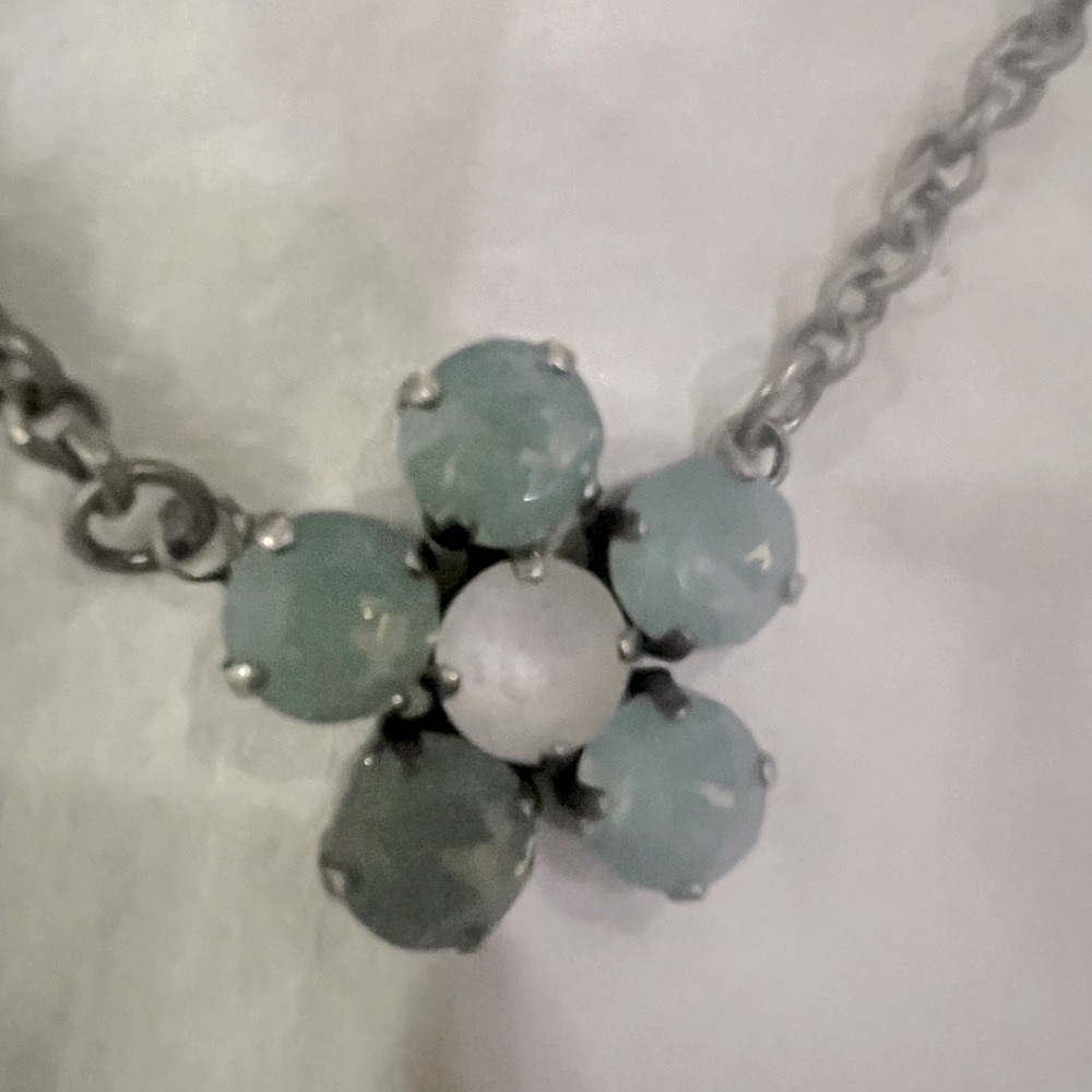 Sterling Flower Pendant by Swarovyski